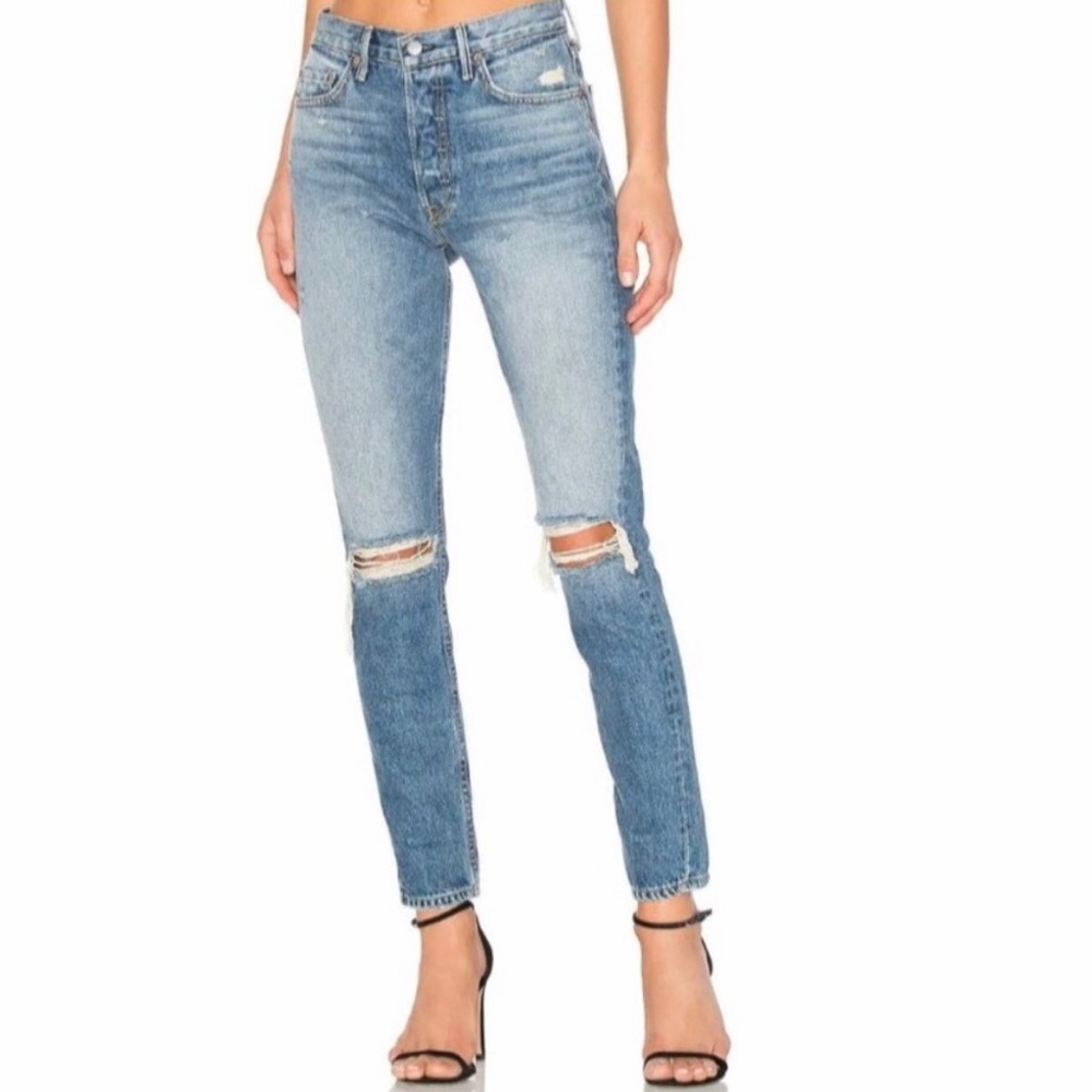 Grlfrnd Karolina high rise straight leg size 28
